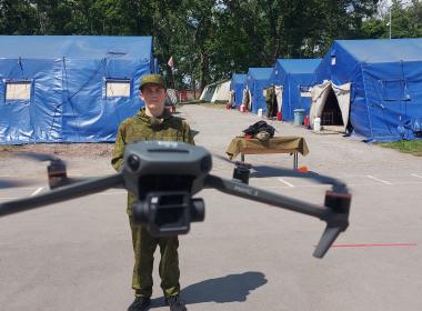 Белгородские курсанты Центра «ВОИН» учатся управлять наземными дронами