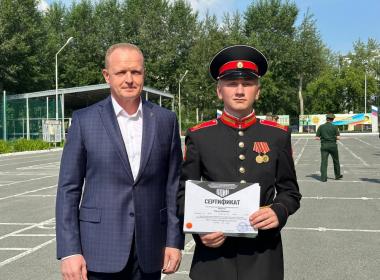 Учащиеся Екатеринбургского суворовского военного училища получили сертификаты Центра «ВОИН»