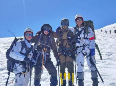 Сразу две вершины — Эльбрус и Арарат — покорили представители Центра «ВОИН»