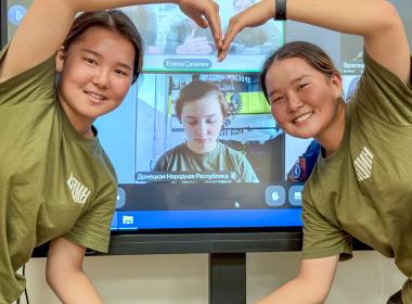 К Дню воссоединения Донбасса и Новороссии с Россией Центр «ВОИН» провел пять телемостов с курсантами