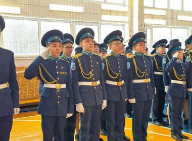 Смотр-конкурс строевой подготовки состоялся сегодня в чебоксарской школе