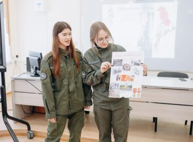 Курсанты совместно с инструкторами Центра «ВОИН» прошли по «По дорогам Победы»